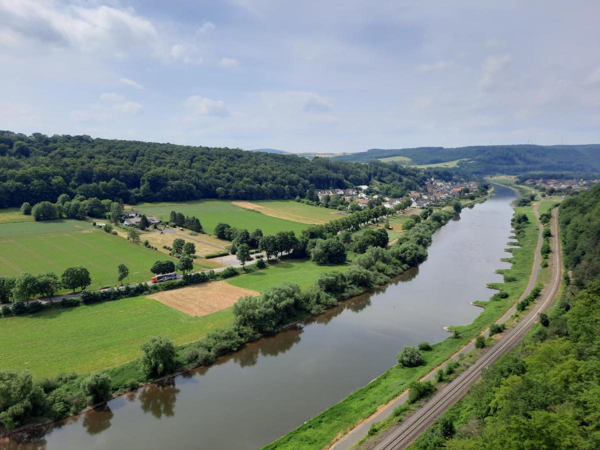 Ferienhaus Am Weserberglandsee Lauenforde Buitenkant foto