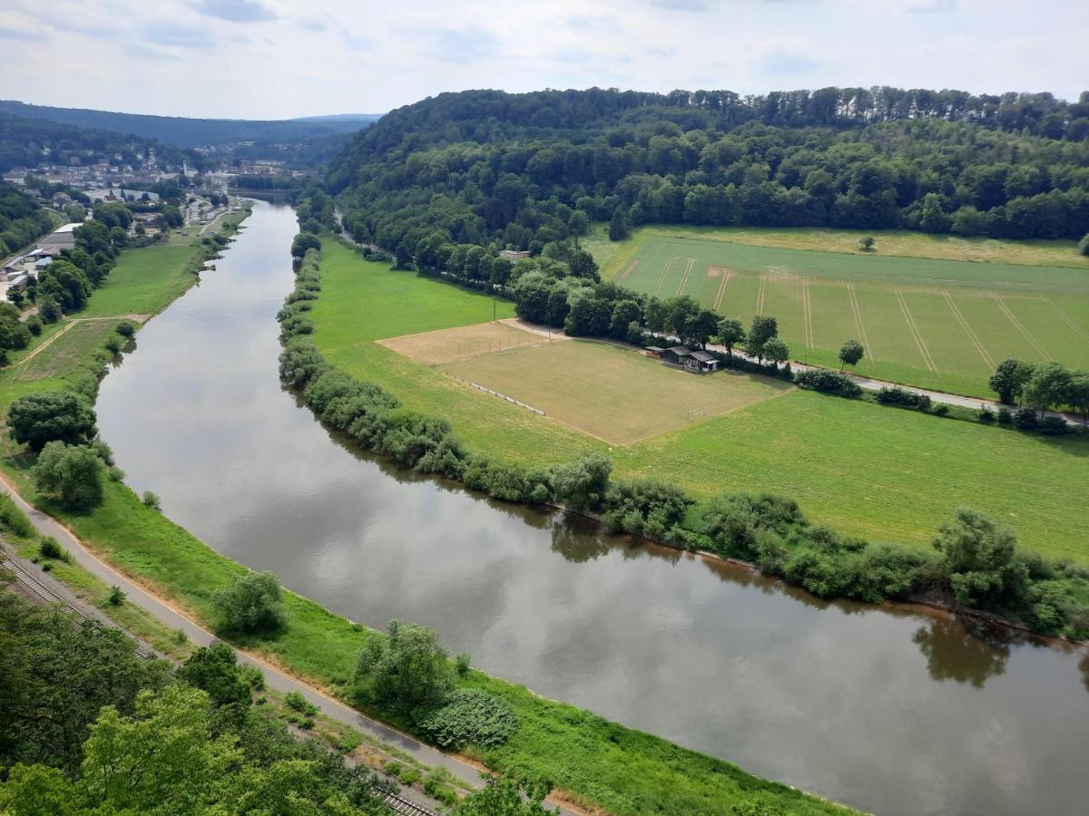 Ferienhaus Am Weserberglandsee Lauenforde Buitenkant foto